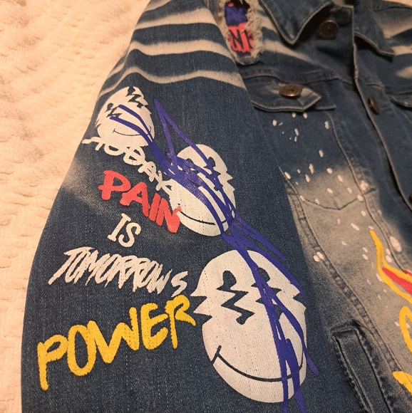 Mens Rebel (R3bel) Jean Jacket Size M - Picture 7 of 12